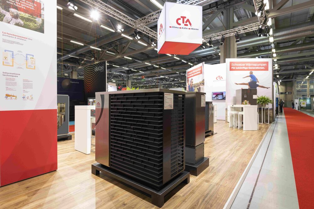 CTA-Stand an der Messe «Bauen Wohnen Energie» 2025 in Bern.